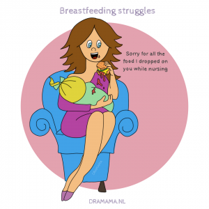 borstvoeding illustratie